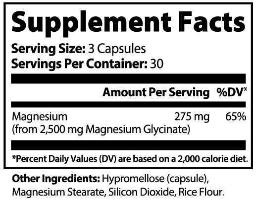 Magnesium Glycinate 60 Capsules