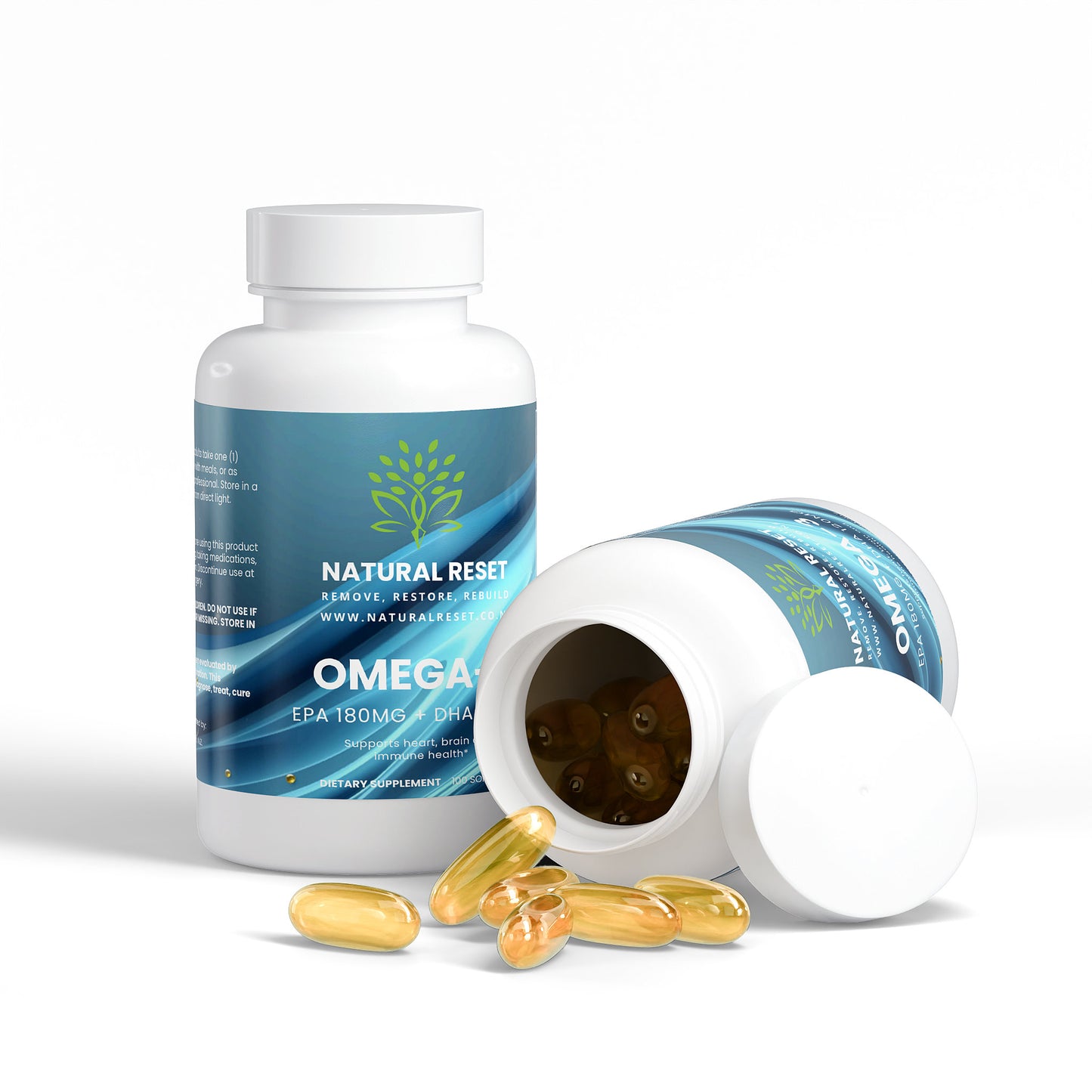 Omega-3 EPA 180mg + DHA 120mg 60 Capsules